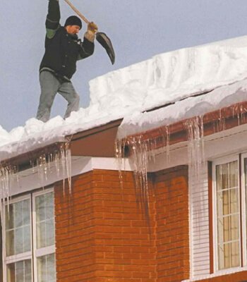 snow & ice dam removal in Harris, MN