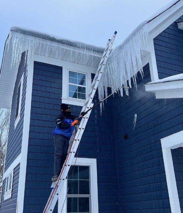 snow & ice dam removal in Harris, MN